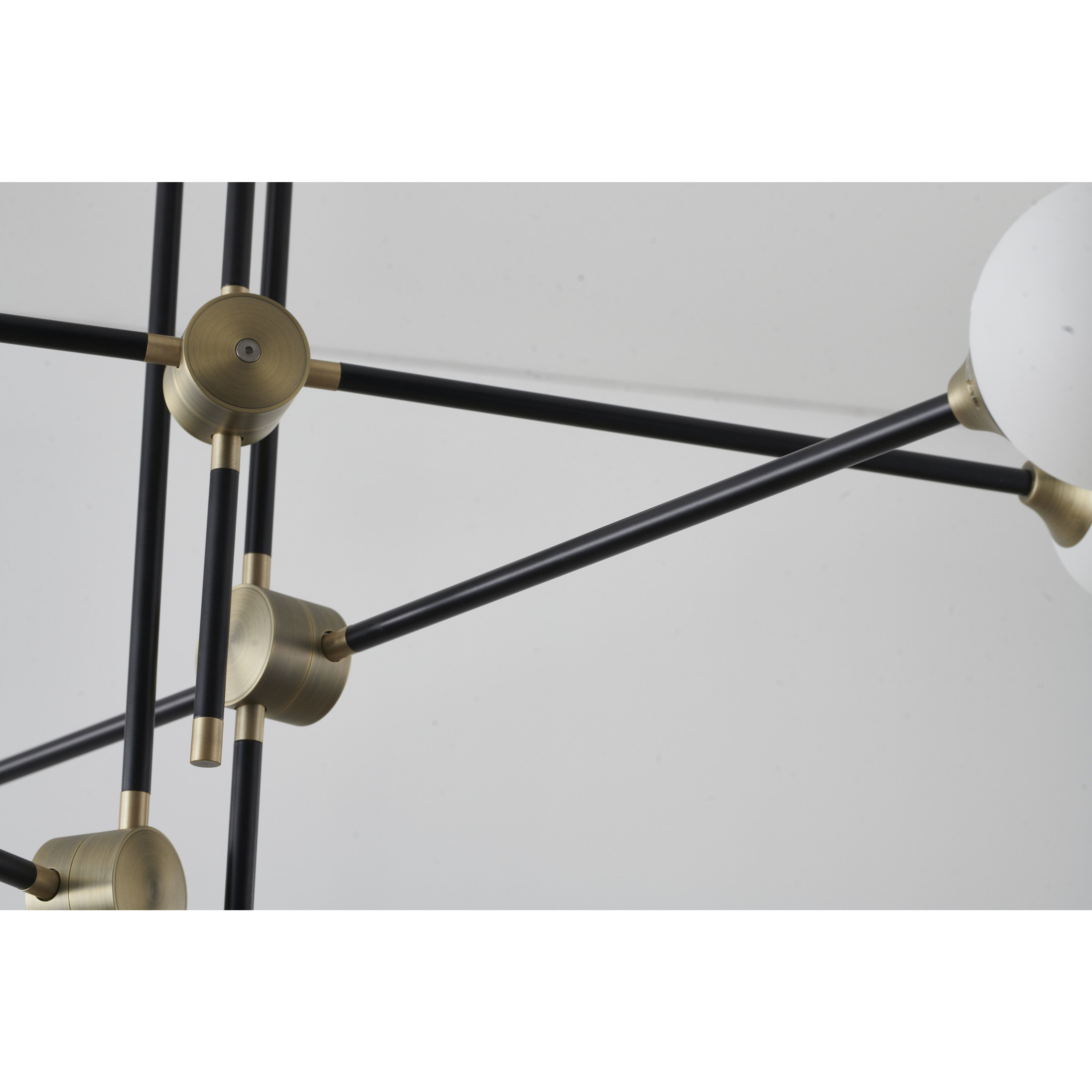 Canada LED 39 inch Black Chandelier Ceiling Light