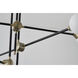 Canada LED 39 inch Black Chandelier Ceiling Light