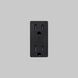 Outlet 125 Black Module, Duplex