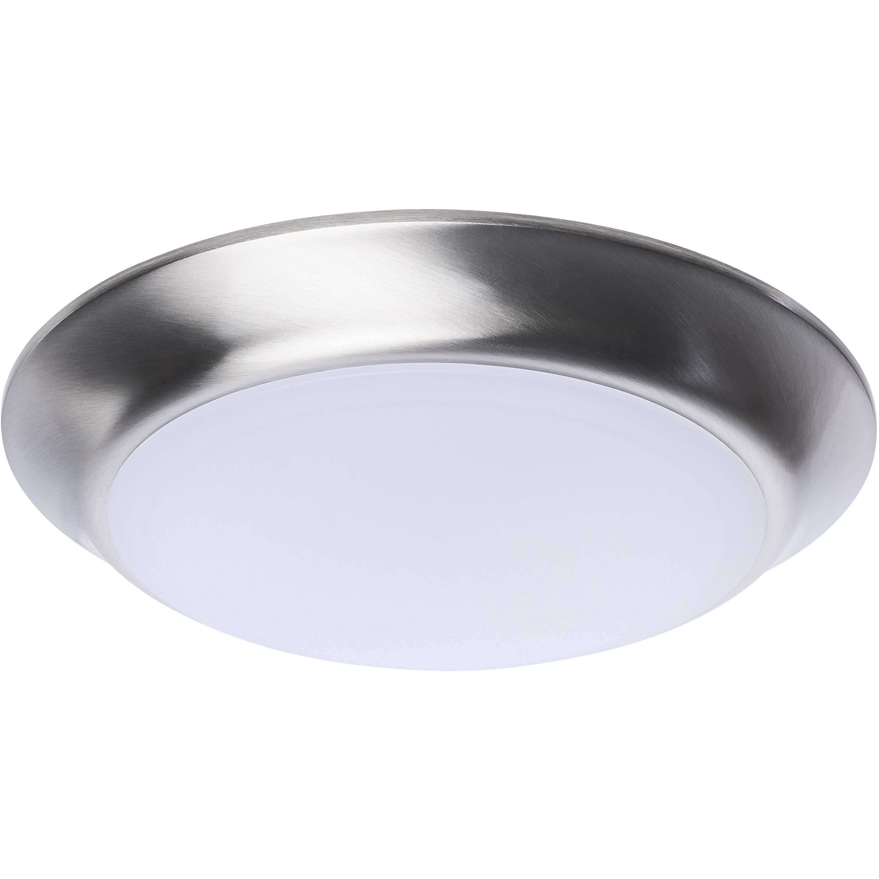 ColorQuick LED 7.4 inch Brushed Nickel Close-to-Ceiling LED Disk Ceiling Light