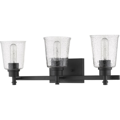 Bohin 3 Light 24 inch Matte Black Vanity Wall Light