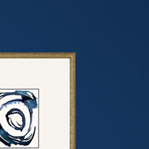 Mayhem Blue and White Framed Art