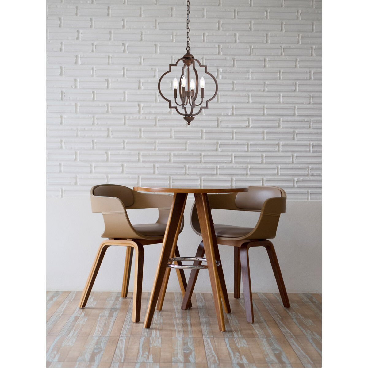 Sandara 4 Light 16 inch Weathered Oak Pendant Ceiling Light