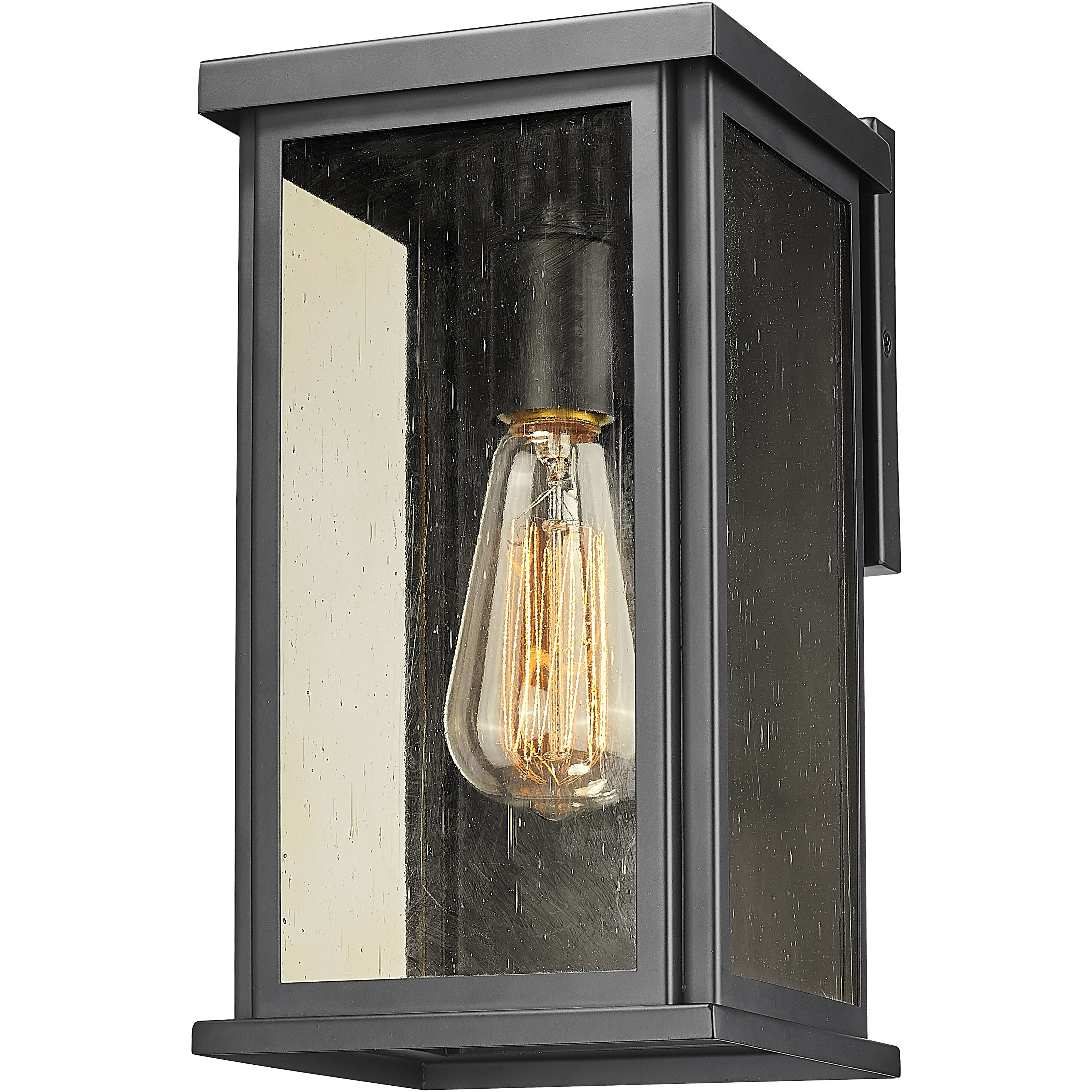 Lyons 1 Light 11.75 inch Matte Black Exterior Wall Lantern
