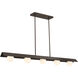 Vestra LED 54 inch Dark Bronze Linear Chandelier Ceiling Light