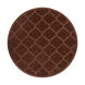 Central Park 72 X 72 inch Dark Brown Indoor Area Rug, Round