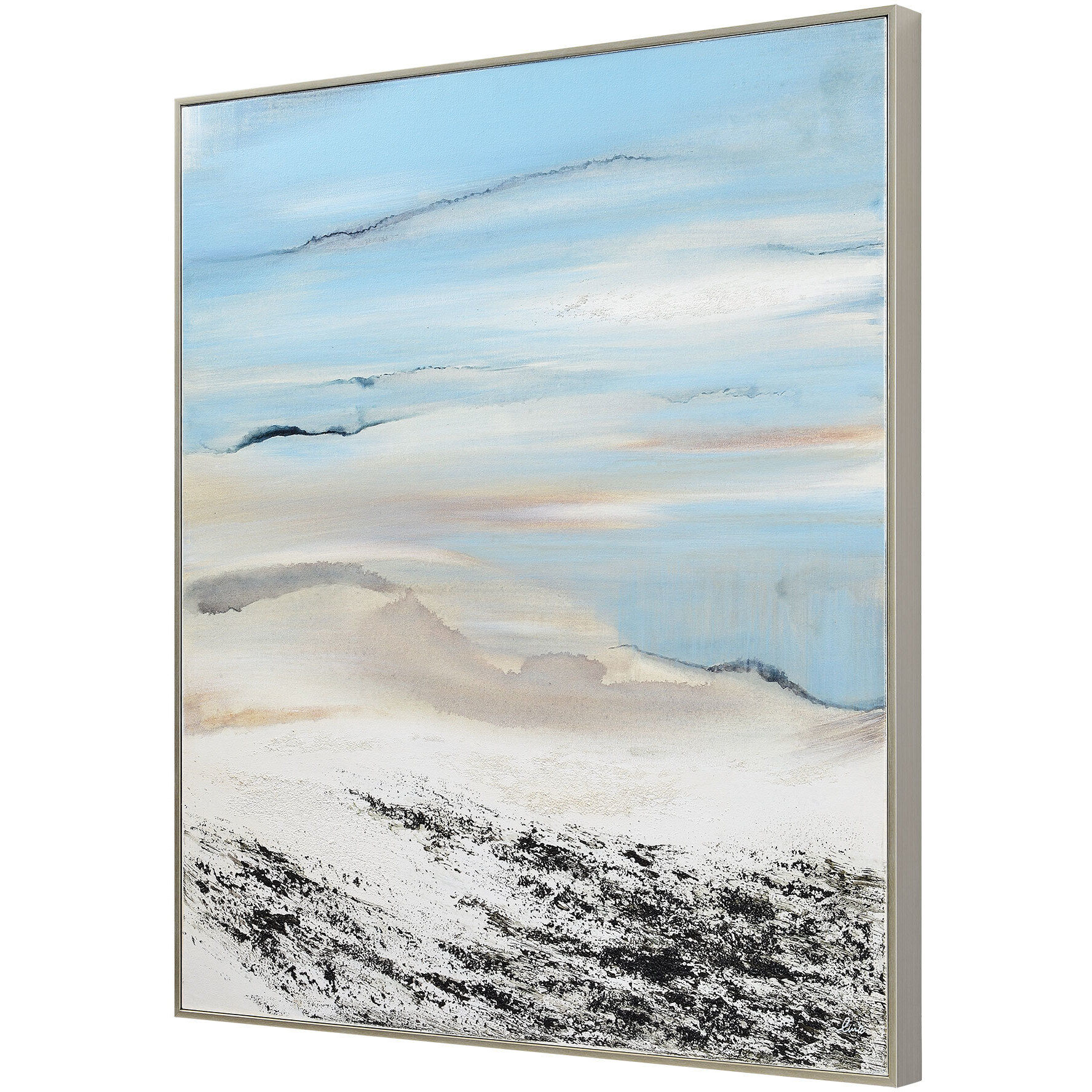 Valhalla Black Sand Gel Canvas Art