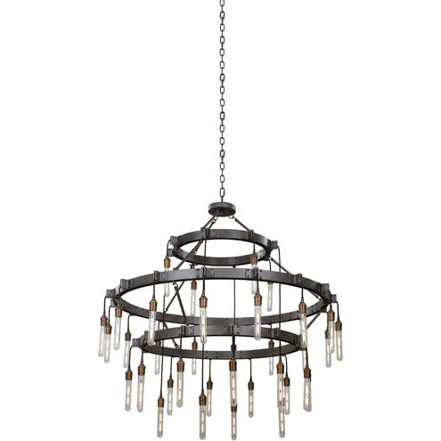 Stuyvesant 36 Light 48 inch Matte Gun Metal Chandelier Ceiling Light