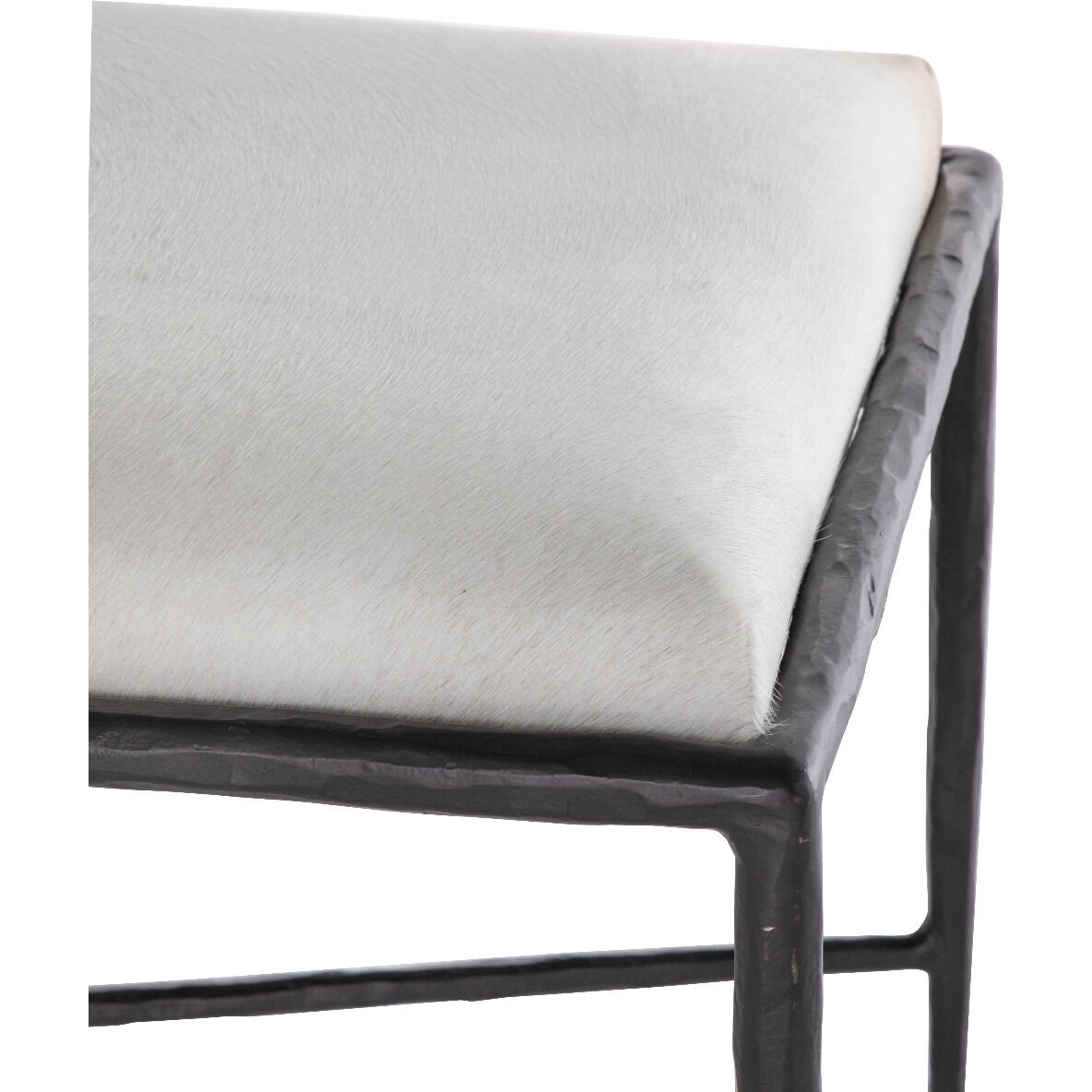 Devoe Natural Ivory Hide / Gunmetal Bronze Bench