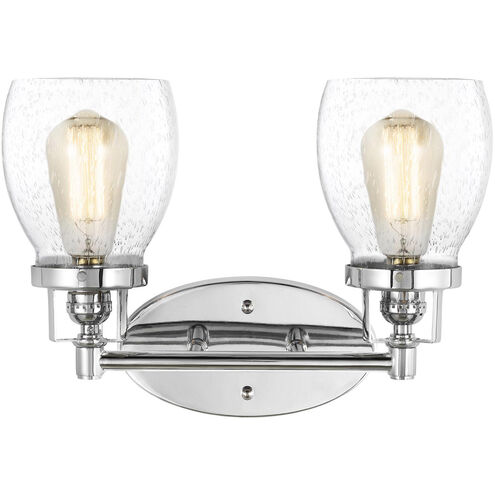 Belton 2 Light 15 inch Chrome Wall Bath Fixture Wall Light