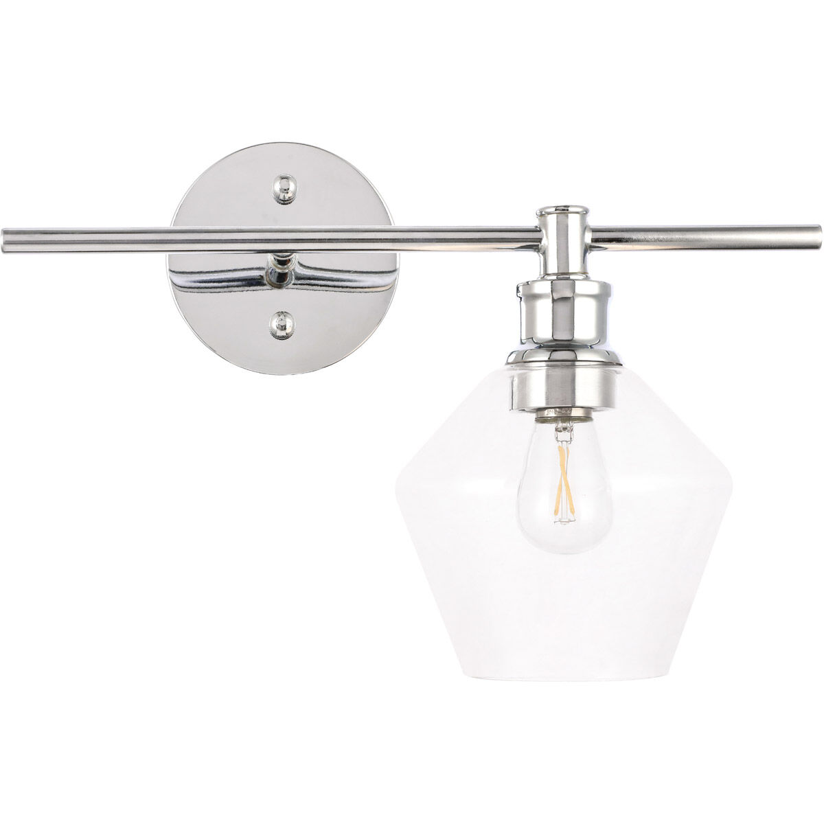 Gene 1 Light 14.7 inch Chrome Wall sconce Wall Light, Right