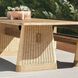 Delrio 96 X 30 inch Honey Outdoor Dining Table