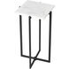 Lanier 18 X 10 inch Black and White Accent Table, Square