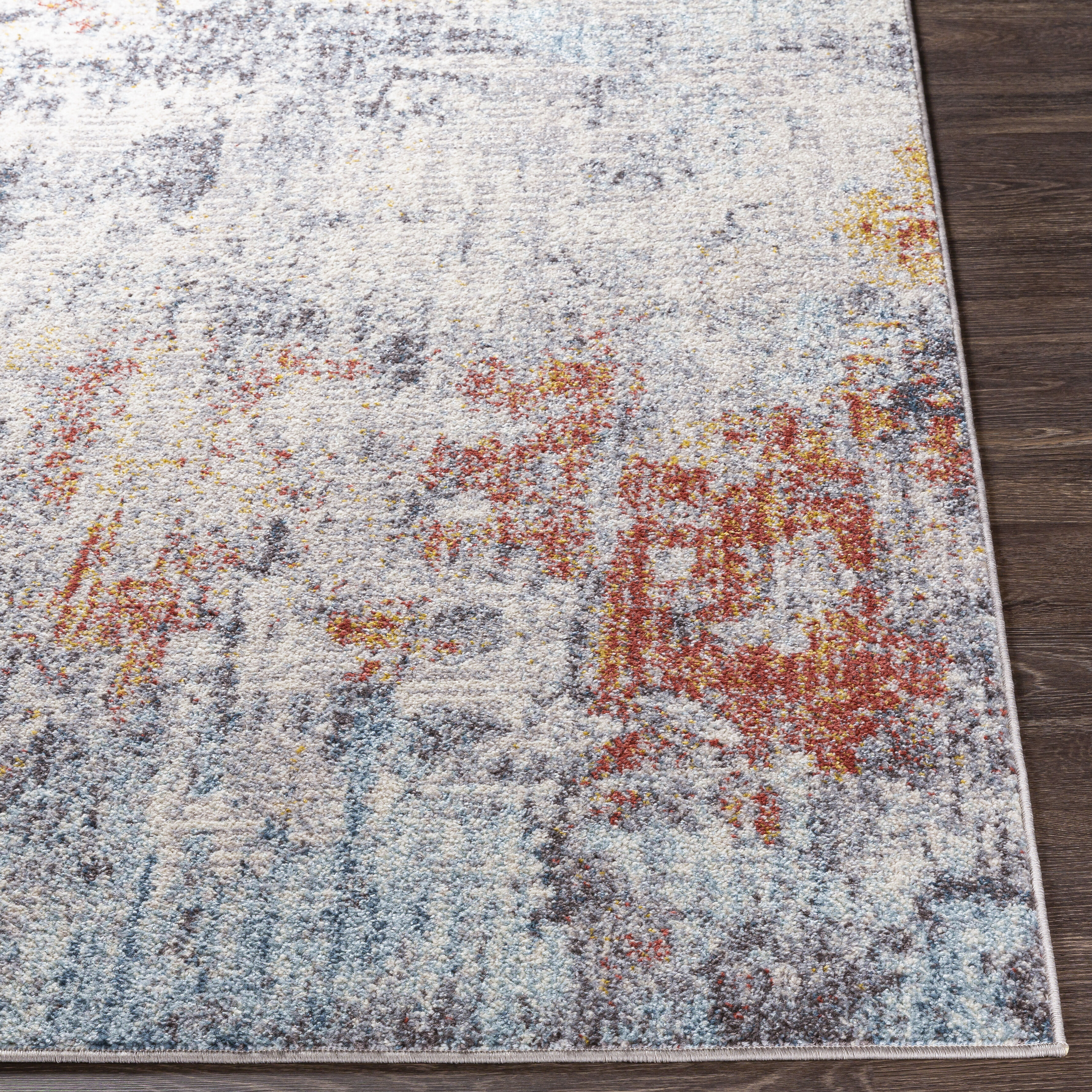 Ankara 108 X 79 inch Brick Red Rug in 7 x 9, Rectangle