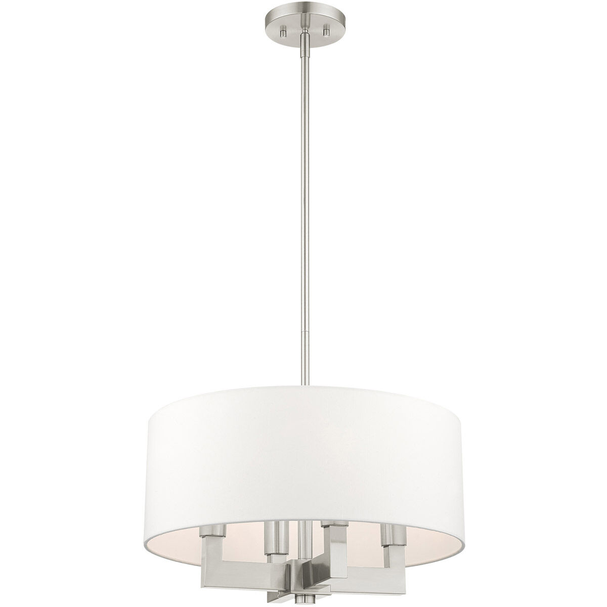 Cresthaven 4 Light 18 inch Brushed Nickel Chandelier Ceiling Light
