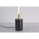 Canada 26 inch 12.00 watt Brass and Black LED Table Lamp Portable Light