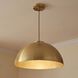 Vintage 1 Light 18 inch Natural Brass Pendant Ceiling Light
