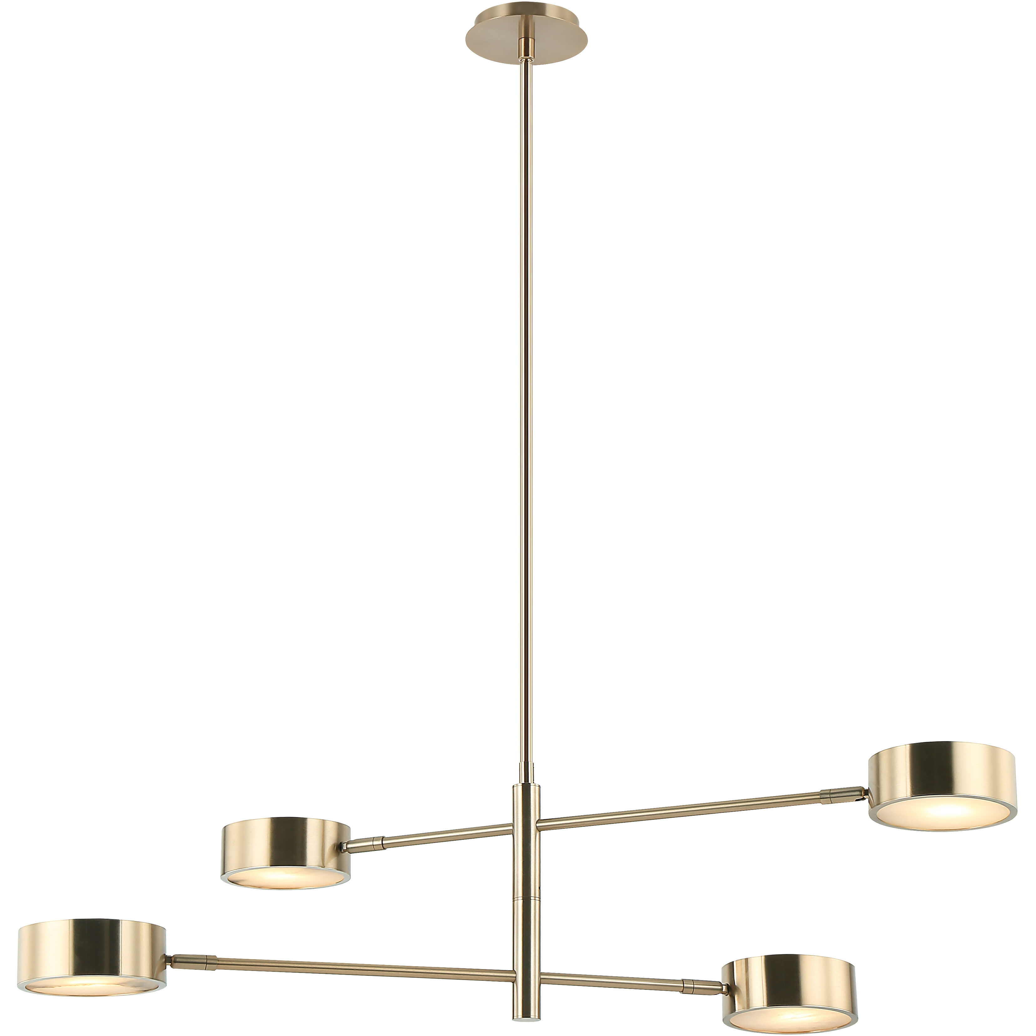 Weatherton 4 Light 5.5 inch Champagne Gold Pendant Ceiling Light
