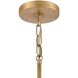 Lyndon 1 Light 10 inch Gray with Brass Mini Pendant Ceiling Light