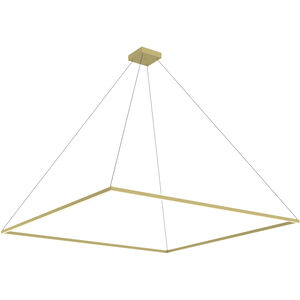 Piazza 71 inch Brushed Gold Pendant Ceiling Light