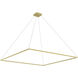 Piazza 70.88 inch Brushed Gold Pendant Ceiling Light