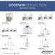 Goodwin 4 Light 40.38 inch Brushed Nickel Linear Chandelier Ceiling Light
