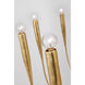 Julie Neill Acadia LED 52 inch Antique Gold Leaf Chandelier Ceiling Light, Grande
