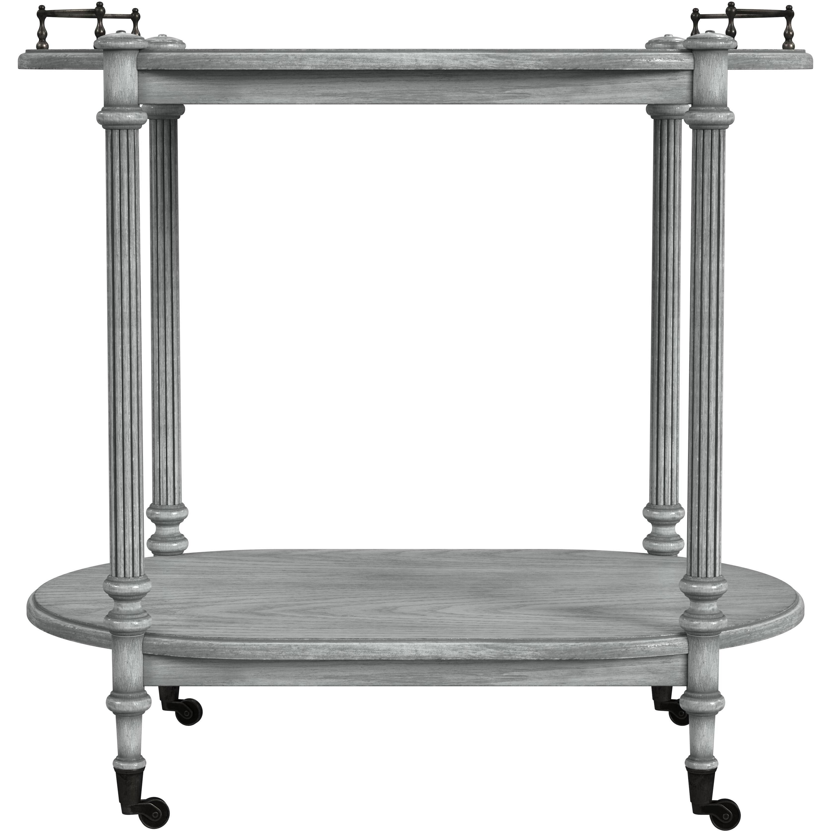 Kathleen 2 Tier Bar Cart in Gray