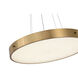 Canada LED 20 inch Brass LED Chandelier Ceiling Light