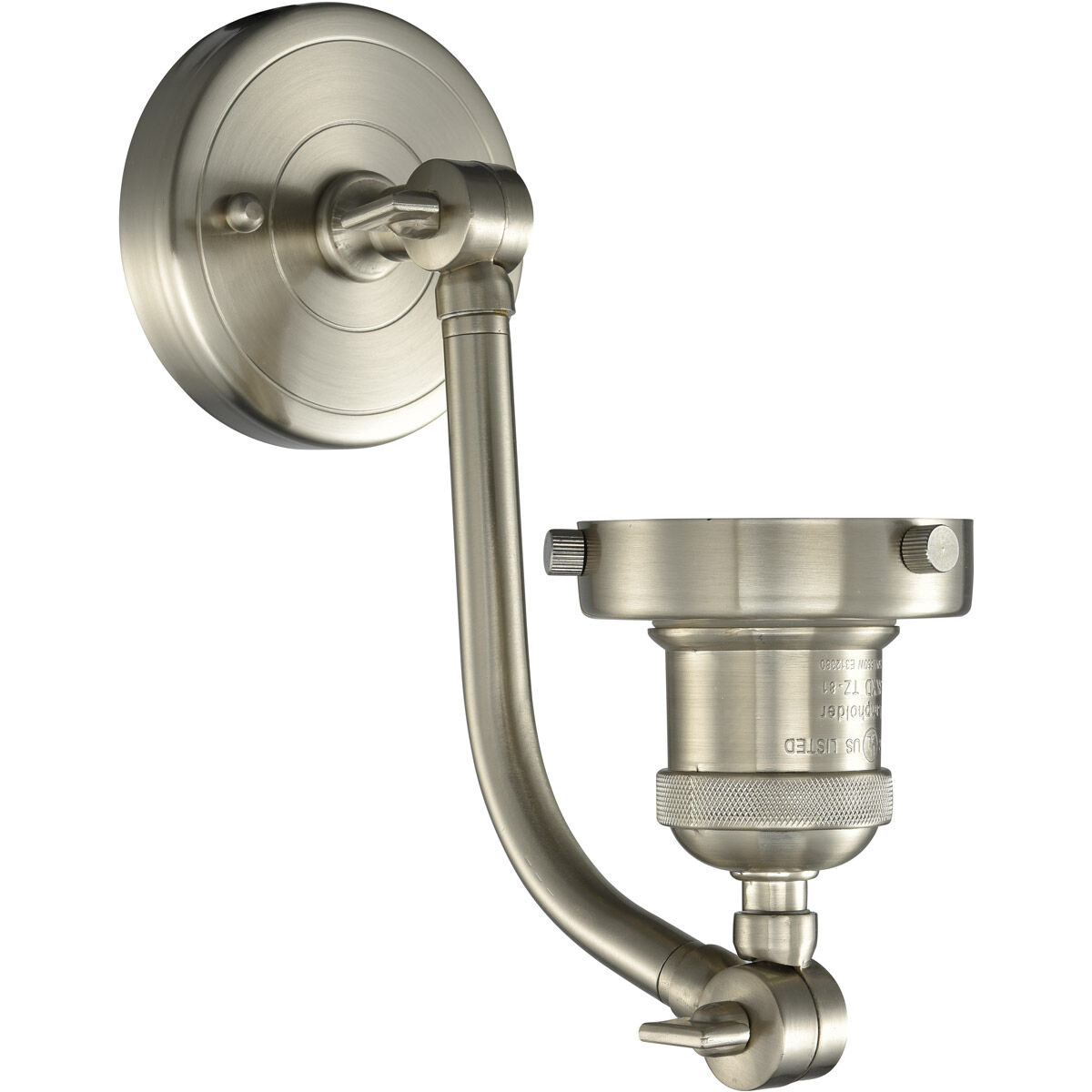 Franklin Restoration Bare Bulb 1 Light 5 inch Brushed Satin Nickel Sconce Wall Light, Franklin Restoration