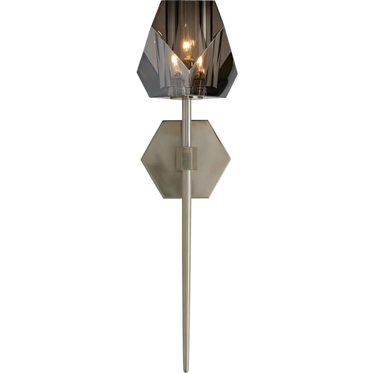 Gemma Sconce Wall Light in Pale Brass