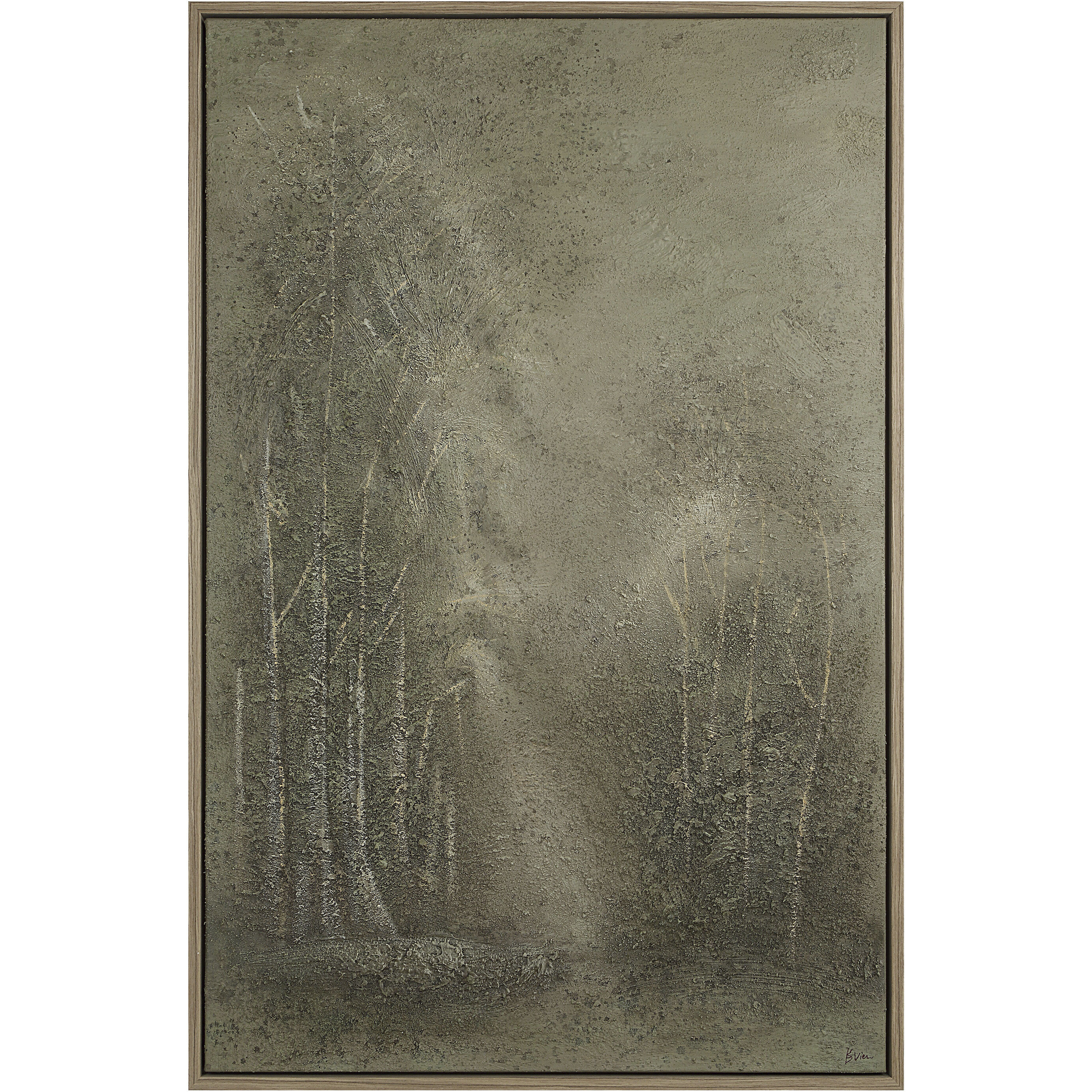 Lipton Medium Walnut Canvas Art