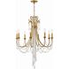 Arcadia 8 Light 26.75 inch Antique Gold Chandelier Ceiling Light