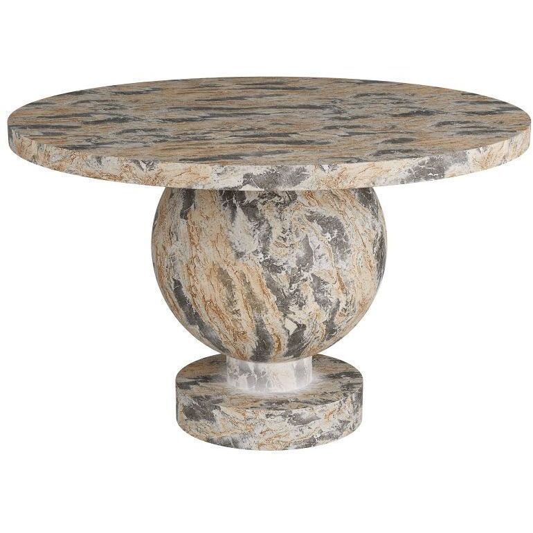 Brenna 44 inch Sahara Faux Marble Entry Table