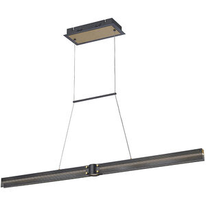 Admiral LED 2 inch Matte Black/Gold Painting Chandelier Ceiling Light, Small