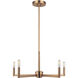 Fullton 5 Light 24 inch Satin Brass Chandelier Ceiling Light
