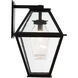 Terrace LED 24 inch Textured Black Outdoor Sconce in 3000K LED, Nested Lantern