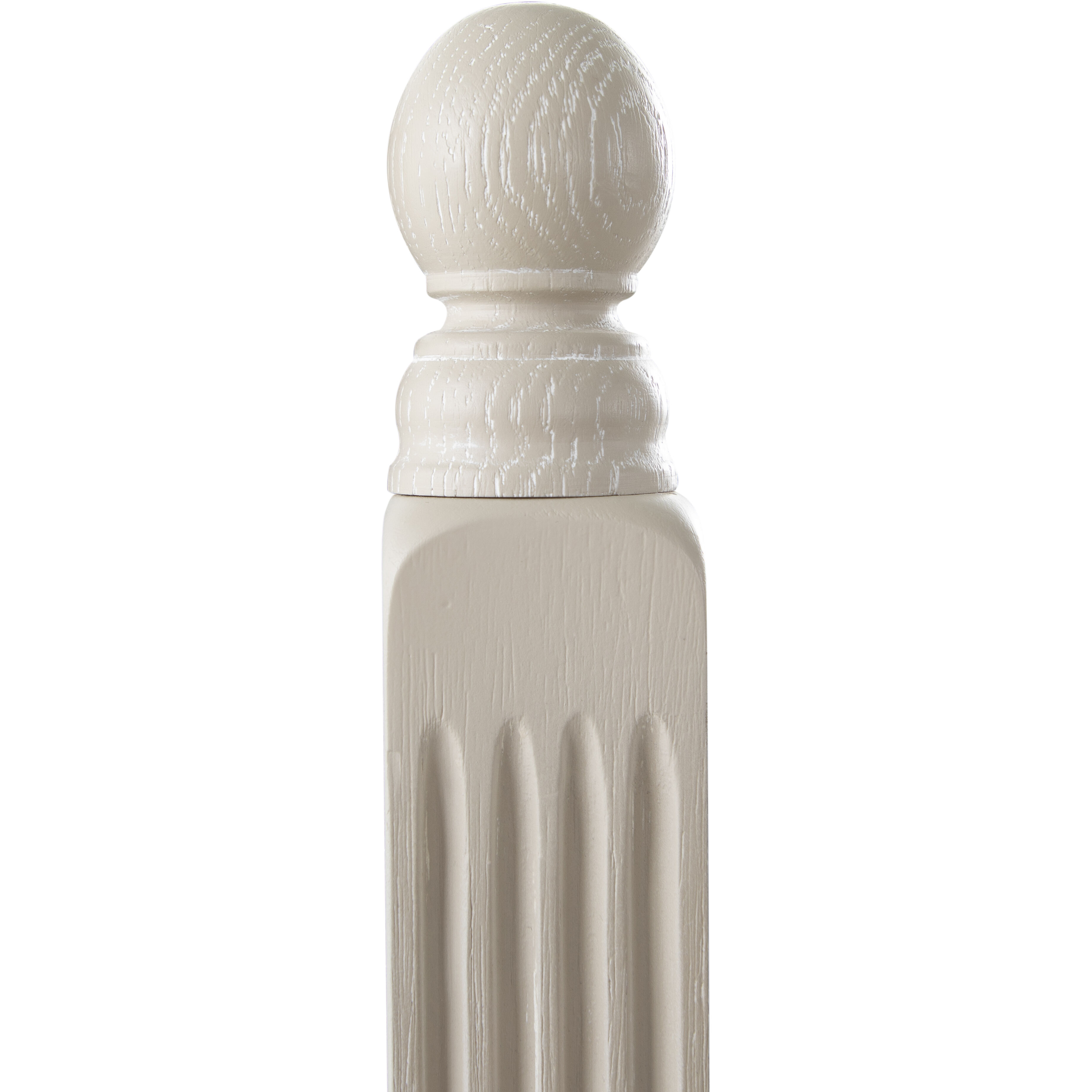 Caroline Cerused White Twin Bed