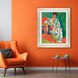 Figurative Collection Modern Silver Leaf Wood Framed Art