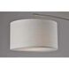 Adler 67 inch 150.00 watt Brushed Steel Arc Lamp Portable Light