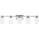 Karlie 5 Light 35.5 inch Chrome Vanity Light Wall Light