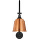 Thomas O'Brien Academy Barn Light LED 27 inch Matte Black Larrabee Barn Light in 8" Soft Copper Rockhouse Shade