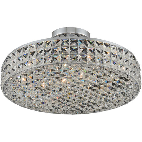 Loro 4 Light 16 inch Chrome Semi Flush Mount Ceiling Light