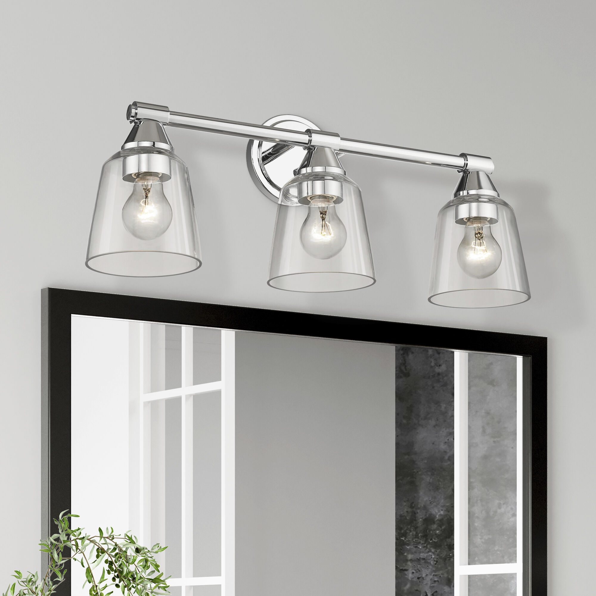 Catania 3 Light 23 inch Polished Chrome Vanity Sconce Wall Light