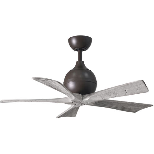 Atlas Irene-5 42 inch Textured Bronze with Barnwood Tone Blades Ceiling Fan in Barn Wood, Paddle Fan