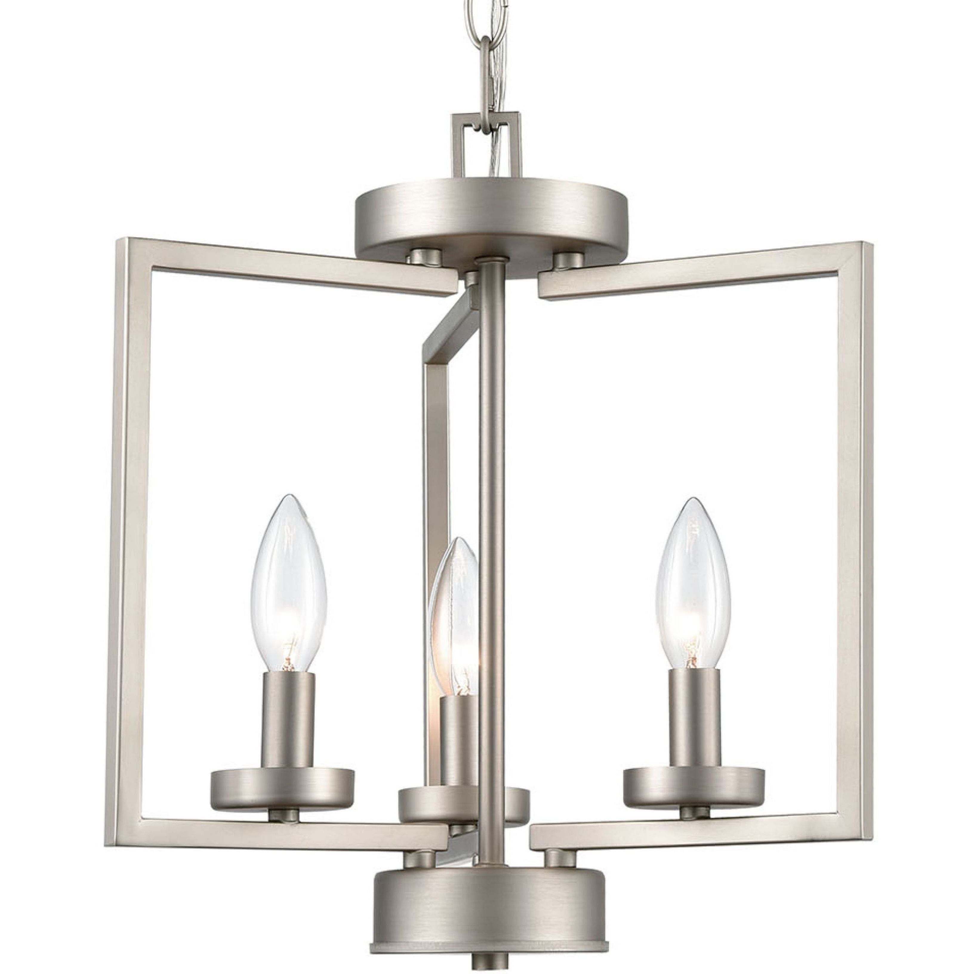 West End 3 Light 14.5 inch Brushed Nickel Chandelier Ceiling Light