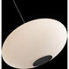 Illusion 1 Light 22.13 inch Black Pendant Ceiling Light in 3500K