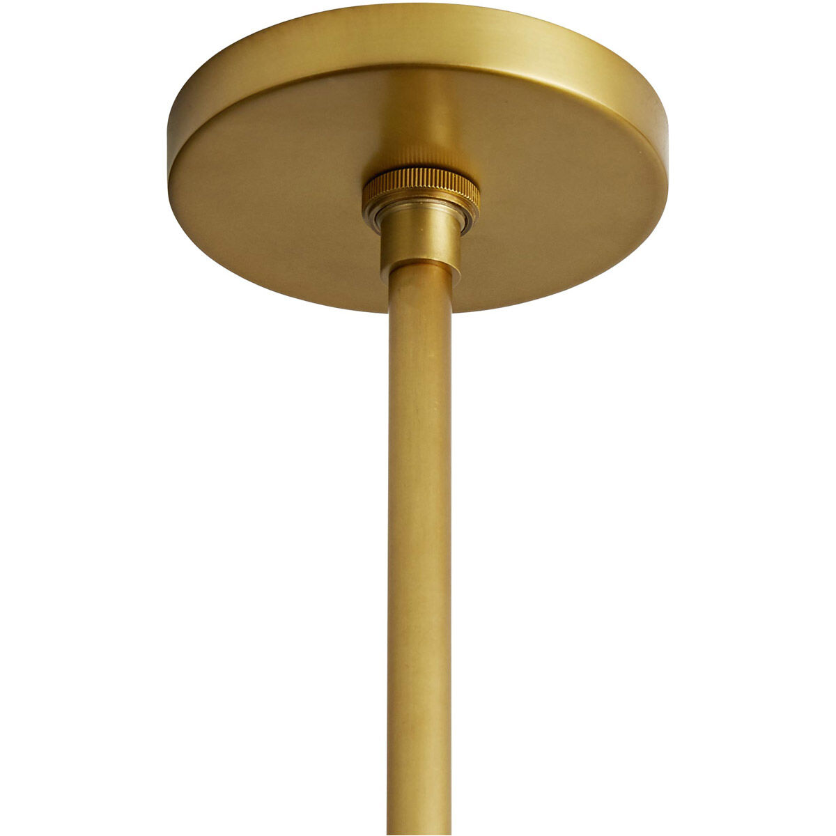 Pascal 1 Light 36 inch Black/Antique Brass Pendant Ceiling Light