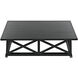Sutton 60 X 34 inch Hand Rubbed Black Coffee Table