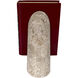 Architectural 8.5 X 3 inch White Marble Bookends